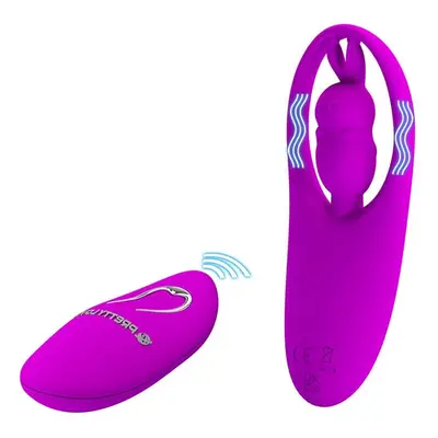 Easytoys - Rechargeable Strapless Strap-On Vibrator (Purple)