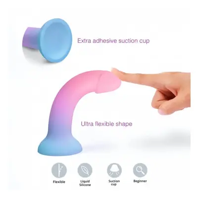 Dildolls Utopia - Silicone Suction Cup Dildo (Colorful)