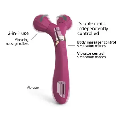 Easytoys - Rechargeable Strapless Strap-On Vibrator (Purple)