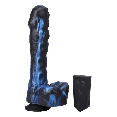 Doc Johnson Mini F-Machine Tendril - Wireless Thrusting Vibrator (Blue)