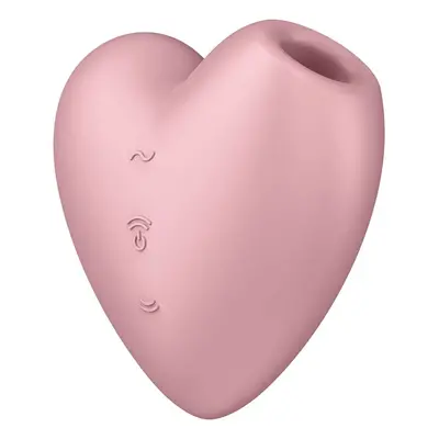 Satisfyer Cutie Heart - Rechargeable Air-Pulse Clitoral Vibrator (Pink)