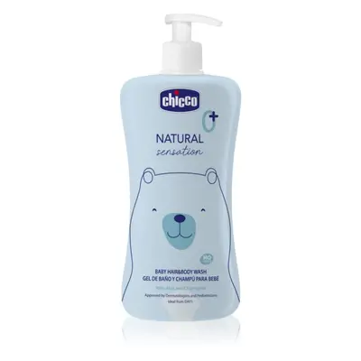 Chicco Natural Sensation Baby šampon a sprchový gel pro děti od narození 0+ 500 ml