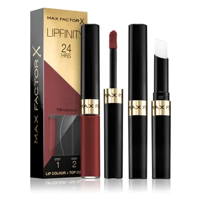 Max Factor Lipfinity Lip Colour dlouhotrvající rtěnka s balzámem odstín 110 Passionate 4,2 g