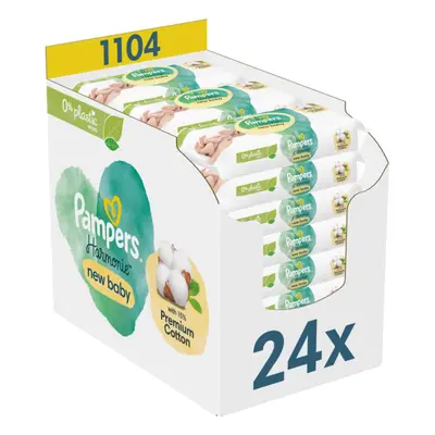 Pampers Harmonie New Baby vlhčené čisticí ubrousky pro děti 24x46 ks