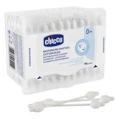 Chicco Hygiene vatové tyčinky pro děti od narození 0m+ 90 ks