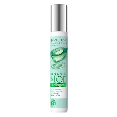 Eveline Cosmetics Organic Aloe+Collagen oční roll-on s hydratačním účinkem 15 ml