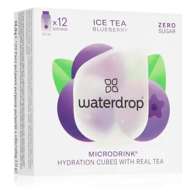 Waterdrop Microdrink Ice Tea nápoj s vitamínem C a B3 příchuť Blueberry 12 ks