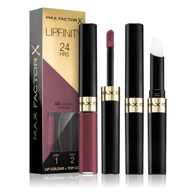 Max Factor Lipfinity Lip Colour dlouhotrvající rtěnka s balzámem odstín 330 Essential Burgundy 4