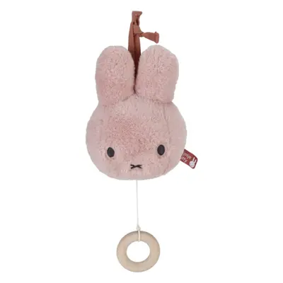 Little Dutch Music Box Miffy Fluffy Pink kontrastní závěsná hračka s melodií 1 ks