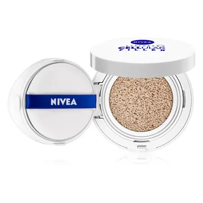 NIVEA Hyaluron Cellular Filler Cushion make-up v houbičce 3 v 1 odstín 02 Medium 15 g