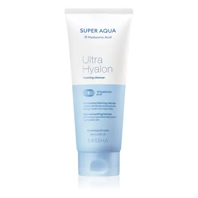 Missha Super Aqua 10 Hyaluronic Acid hydratační čisticí pěna 200 ml