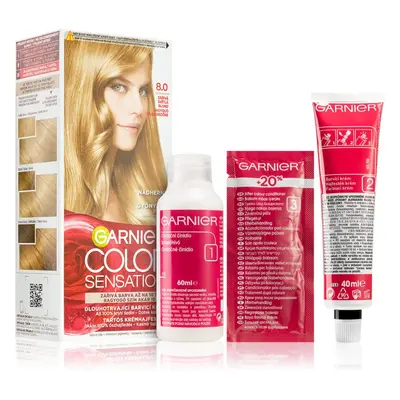 Garnier Color Sensation barva na vlasy odstín 8.0 Light Blond 1 ks