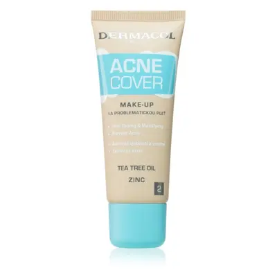 Dermacol Acne Cover zklidňující make-up s Tea Tree oil odstín No. 2 30 ml