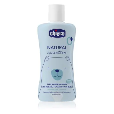 Chicco Natural Sensation Baby šampon a sprchový gel pro děti od narození 0+ 200 ml