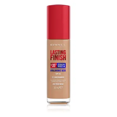 Rimmel Lasting Finish 35H Hydration Boost hydratační make-up SPF 20 odstín 203 True Beige 30 ml