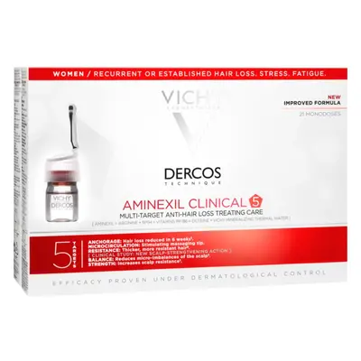 Vichy Dercos Aminexil Clinical 5 cílená péče proti vypadávání vlasů pro ženy 21x6 ml