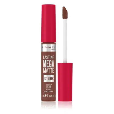 Rimmel Lasting Mega Matte lehká tekutá matná rtěnka 16h odstín Lovebite 7,4 ml