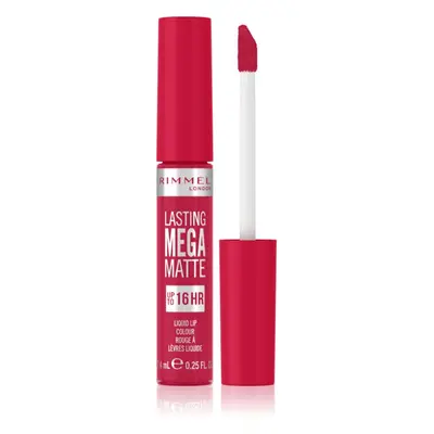 Rimmel Lasting Mega Matte lehká tekutá matná rtěnka 16h odstín Fuchsia Flush 7,4 ml