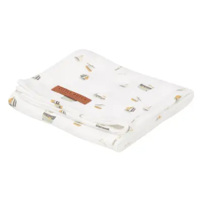 Little Dutch Swaddle Sailors Bay osuška White 120x120 cm