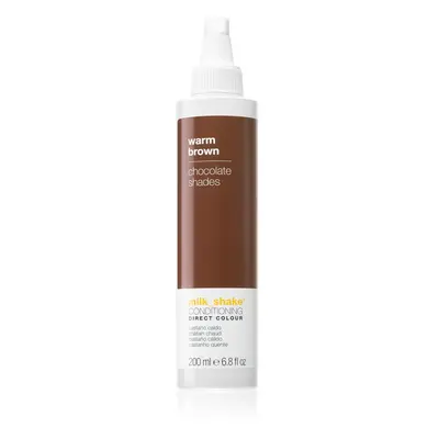 Milk Shake Direct Colour tónovací kondicionér pro intenzivní hydrataci Warm Brown 200 ml