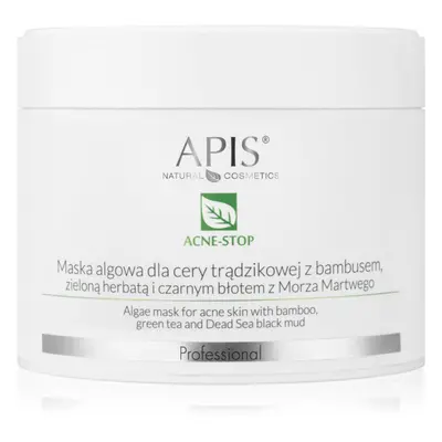 Apis Natural Cosmetics Acne-Stop Professional čisticí a zjemňující maska pro mastnou pleť se skl