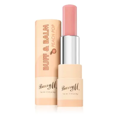 Barry M Buff & Balm vyhlazující balzám na rty pro objem odstín Peach Pop 4 ml