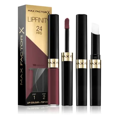 Max Factor Lipfinity Lip Colour dlouhotrvající rtěnka s balzámem odstín 108 Frivolous 4,2 g