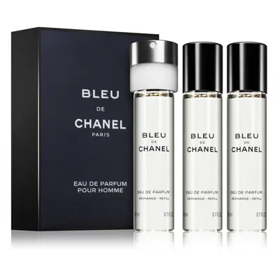 Chanel Bleu de Chanel travel refill parfémovaná voda náhradní náplň pro muže 3 x 20 ml