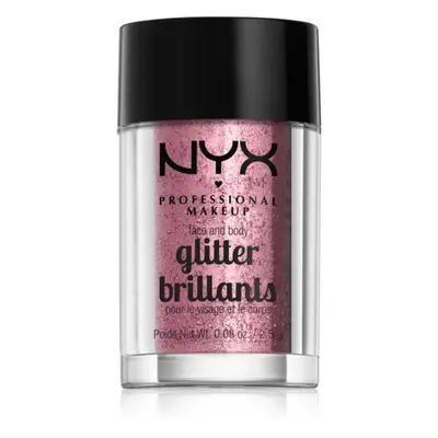 NYX Professional Makeup Face & Body Glitter Brillants třpytky na obličej i tělo odstín 02 Rose 2