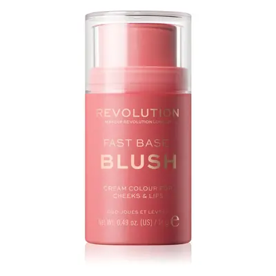 Makeup Revolution Fast Base tónovací balzám na rty a tváře odstín Baby 14 g