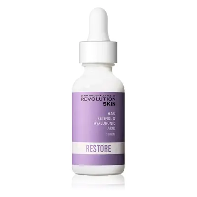 Revolution Skincare Retinol 0.3% protivráskové retinolové sérum s kyselinou hyaluronovou 30 ml