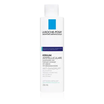 La Roche-Posay Kerium exfoliační šampon proti mastným lupům 200 ml