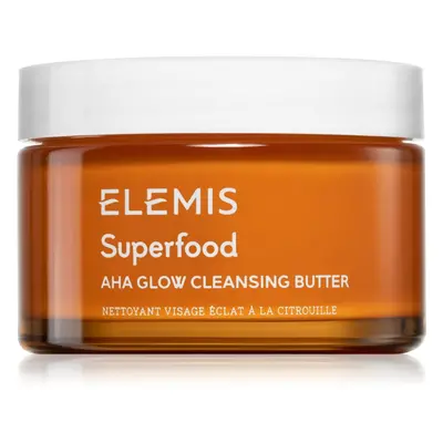 Elemis Superfood AHA Glow Cleansing Butter čisticí pleťová maska pro rozjasnění pleti 90 ml