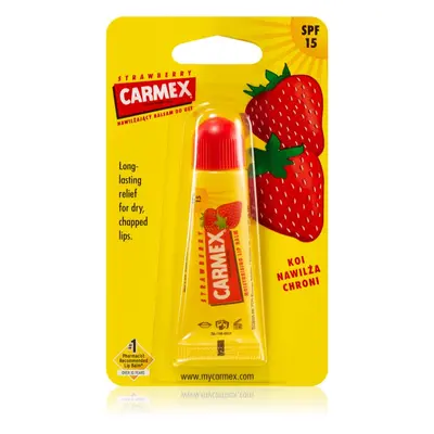 Carmex Strawberry balzám na rty v tubě SPF 15 10 g