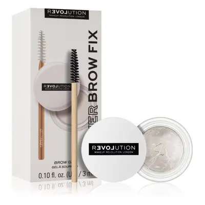 Revolution Relove Power Brow gel na obočí se štětečkem odstín Clear 3 ml