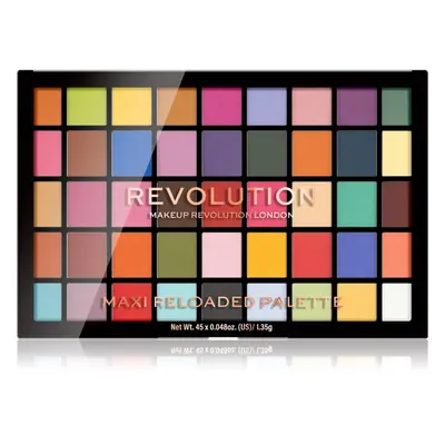 Makeup Revolution Maxi Reloaded Palette paletka pudrových očních stínů odstín Monster Mattes 45x