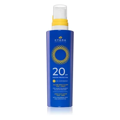 Gyada Cosmetics Solar Medium Protection ochranný sprej na obličej a tělo SPF 20 200 ml