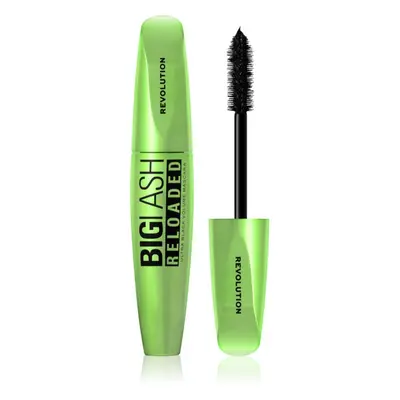 Makeup Revolution Big Lash Reloaded objemová řasenka v extra černé odstín Ultra Black 8 ml