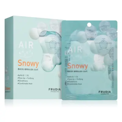 Frudia AIR Snowy plátýnková maska pro sjednocení barevného tónu pleti 10x25 ml