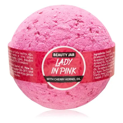 Beauty Jar Lady In Pink šumivá koule do koupele s olejem z třešňových jader 150 g