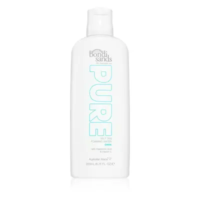 Bondi Sands Pure Self Tan Foaming Water Dark samoopalovací pěna s hydratačním účinkem 200 ml