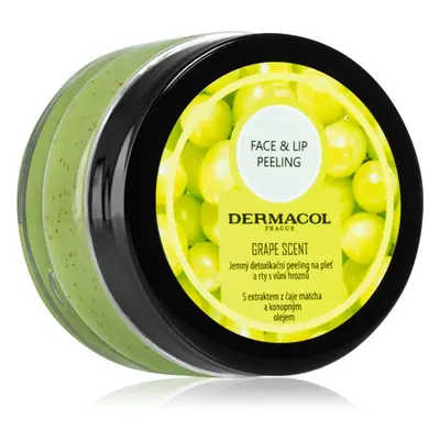 Dermacol Face & Lip Peeling Grape hloubkově čisticí peeling na rty a tváře 50 ml