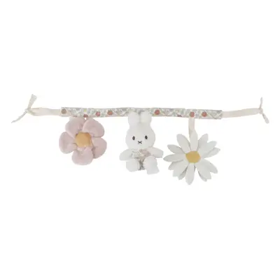 Little Dutch Stroller Activity Chain Miffy Vintage Flowers kontrastní závěsná hračka 1 ks