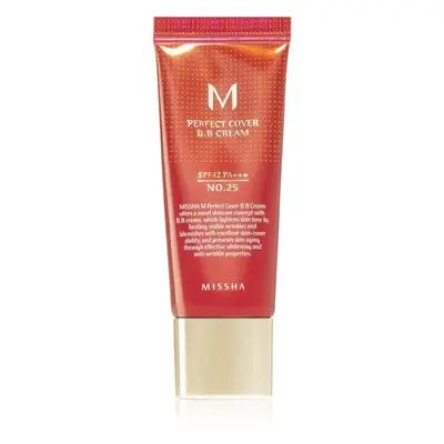 Missha M Perfect Cover BB krém s velmi vysokou UV ochranou malé balení odstín No. 25 Warm Beige 