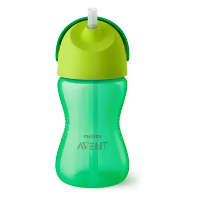 Philips Avent Bendy Straw SCF798/01 12m+ hrnek s ohebným brčkem Green 300 ml