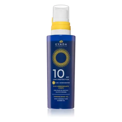 Gyada Cosmetics Solar Low Protection pečující a opalovací olej na tělo SPF 10 150 ml