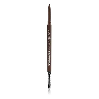 Gosh Ultra Thin precizní tužka na obočí s kartáčkem odstín 003 Dark Brown 0,35 g