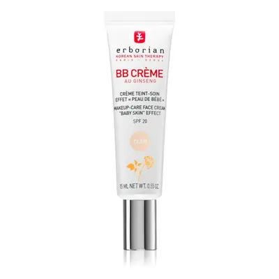 Erborian BB Cream tónovací krém pro dokonalý vzhled pleti SPF 20 malé balení odstín Clair 15 ml