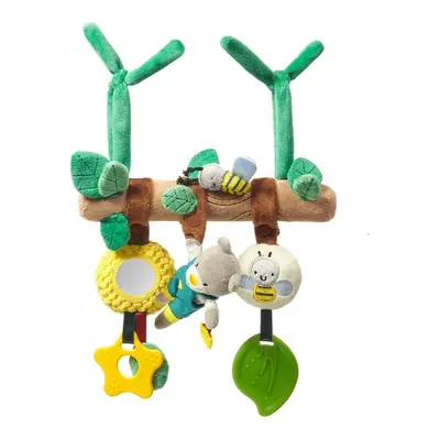 BabyOno Have Fun Educational Toy kontrastní závěsná hračka Gardener Teddy 1 ks