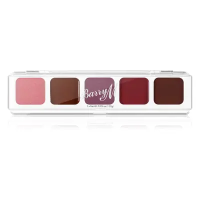 Barry M Mini Palette krémové stíny odstín The Berries 5,1 g